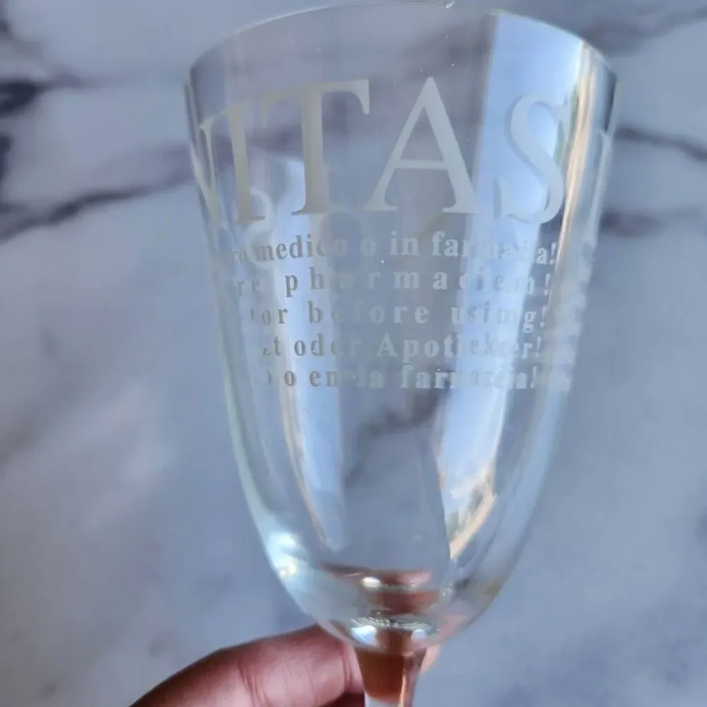 Foreign wine glass Voi Ker Albus Ritzenhoff clear doctor pharmacy